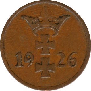 Freie Stadt Danzig 1 Pfennig 1926*