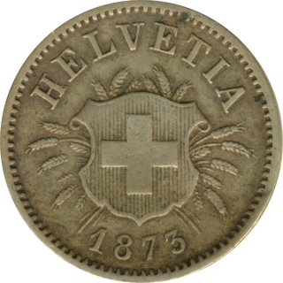 Schweiz 5 Rappen 1873 Billon*