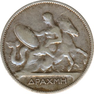 Griechenland 1 Drachme 1910 Georg I. Silber*