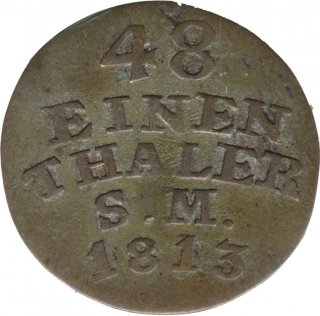 Sachsen-Weimar-Eisenach 1/48 Taler 1813 Karl August*