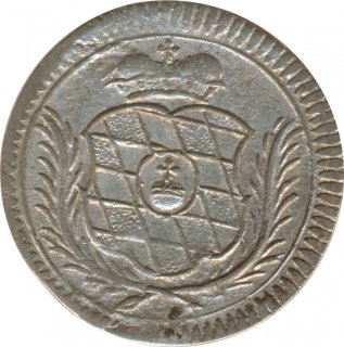 Bayern 2 1/2 Kreuzer 1686 CS Maximilian II. Emanuel Silber*