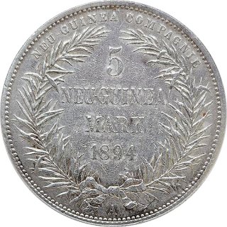Deutsch-Neuguinea 5 Mark 1894*