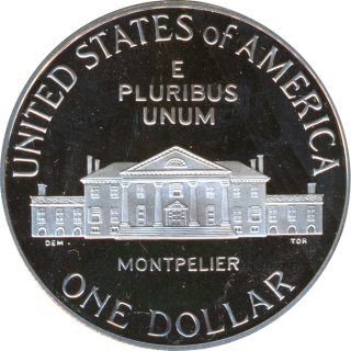 USA 1 Dollar 1993 S James Madison PP Silber*