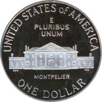 USA 1 Dollar 1993 S James Madison PP Silber*