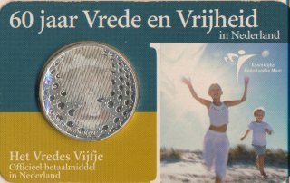 Niederlande 5 Euro 2005 60 Jahre Frieden & Freiheit...