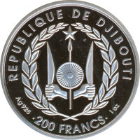 Dschibuti 200 Francs 2018 Tour de France 1 Unze Silber*