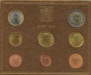 Vatikan KMS 2011 Benedikt XVI verpackt im Folder*