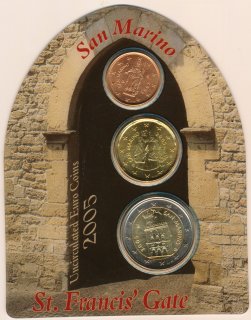 San Marino Mini Kit 2005 stgl. in Coincard*