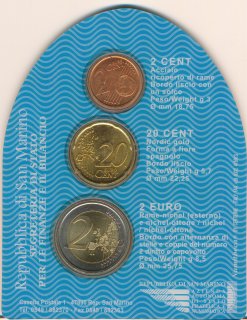 San Marino Mini Kit 2005 stgl. in Coincard*