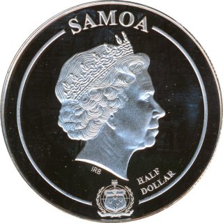 Samoa 1/2 Dollar 2020 PP Harry Potter - Draco Malfoy in Farbe*