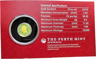 Australien Lunar 3 - 2026 Jahr des Pferdes 0,5 g Gold