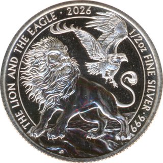 Gro�britannien 2026 - 1/2 Oz - Lion & Eagle