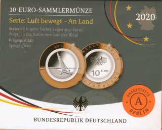 BRD 10 Euro 2020 - Land Spiegelglanz A im Blister*