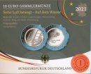 BRD 10 Euro 2021 - Wasser Spiegelglanz J im Blister*