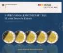 Deutschland 2 Euro 2025 - Einheit - (A-J) im Blister PL*