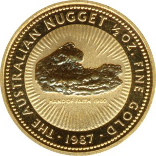 Australien 1987 Nugget 50 A$ - Gold