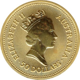 Australien 1987 Nugget 50 A$ - Gold