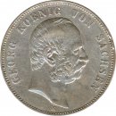 Sachsen 5 Mark 1903 E Georg Silber*