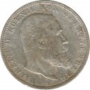 W�rttemberg 5 Mark 1892 F Wilhelm II Silber*
