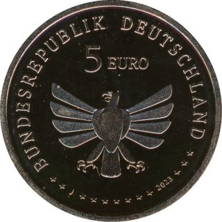 Deutschland 5 Euro 2023 J  Geb�nderte Prachtlibelle PL*