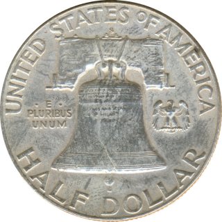 USA Half Dollar 1951 S Benjamin Franklin Silber*