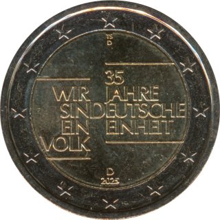 Deutschland 2 Euro 2025 - Einheit - D*