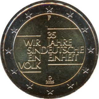 Deutschland 2 Euro 2025 - Einheit - F*