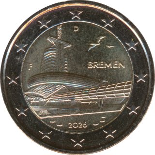 Deutschland 2 Euro 2026 - Bremen - F*