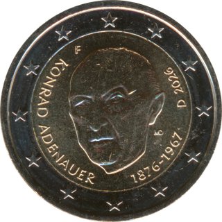 Deutschland 2 Euro 2026 - Konrad Adenauer - F*