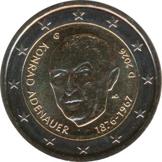 Deutschland 2 Euro 2026 - Konrad Adenauer - G*
