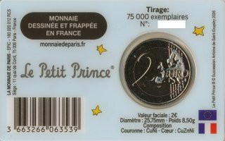 Frankreich 2 Euro 2026 - Der kleine Prinz - Flugzeug