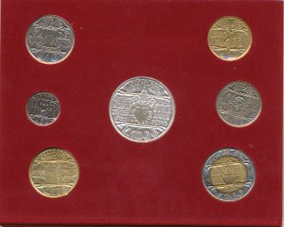 Vatikan KMS 1993 Johannes Paul II verpackt in Folder Silber*