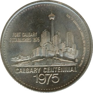 Kanada 1 Dollar 1975 Calgary Stampede Regionalgeld*