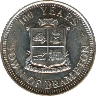 Kanada 1 Dollar 1973 Brampton Regionalgeld*