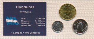 Honduras Kursm�nzenset stgl. verschweisst in Folie*