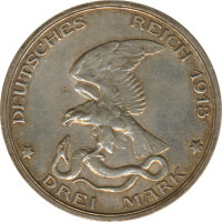 Preussen 3 Mark 1913 100 Jahre Sieg &uuml;ber Napoleon Silber*