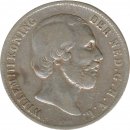 Niederlande 1 Gulden 1858 Willem III Silber*