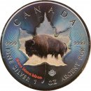 Kanada 2014 - Maple Leaf 1 Oz Silber mit Bison...