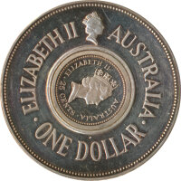 Australien 1,25 Dollar 1990 Holey Dollar and the Dump...