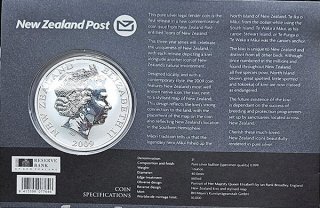 Neu Seeland 2009 Silber - Kiwi st in Coin Card*