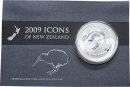 Neu Seeland 2009 Silber - Kiwi st in Coin Card*