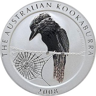 Australien Kookaburra - 2008 1 Oz Silber*