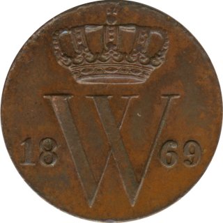 Niederlande 1/2 Cent 1869 Willem III*