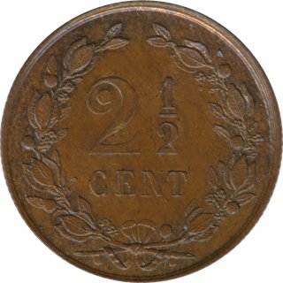 Niederlande  2 1/2 Cent 1881 Willem III*
