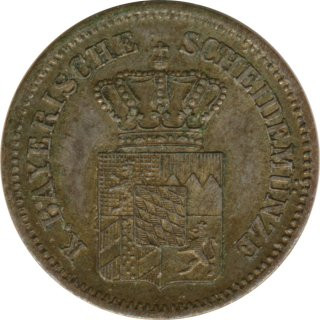 Bayern 1 Kreuzer 1866 Ludwig II*