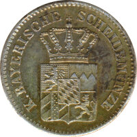 Bayern 3 Kreuzer 1865 Ludwig II*