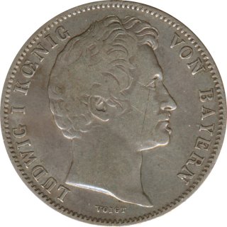 Bayern 1/2 Gulden 1845 Ludwig I. Silber*