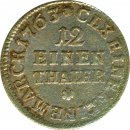 Sachsen 1/12 Taler 1763 Friedrich Christian Silber*