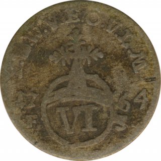 Sachsen-Weimar-Eisenach 6 Pfennig 1764 Karl August*