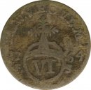 Sachsen-Weimar-Eisenach 6 Pfennig 1764 Karl August*